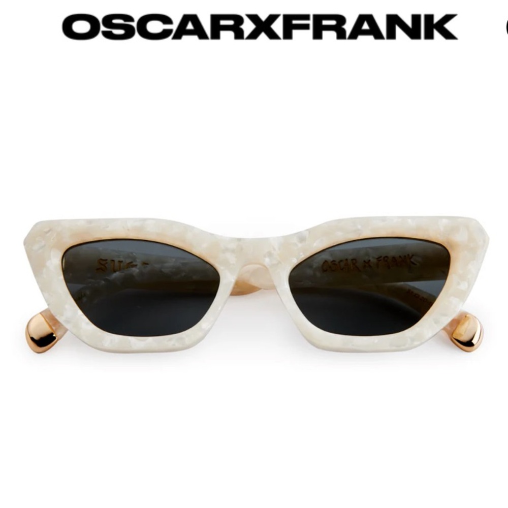 Suga baby Pearl White OscarxFrank Sunglasses